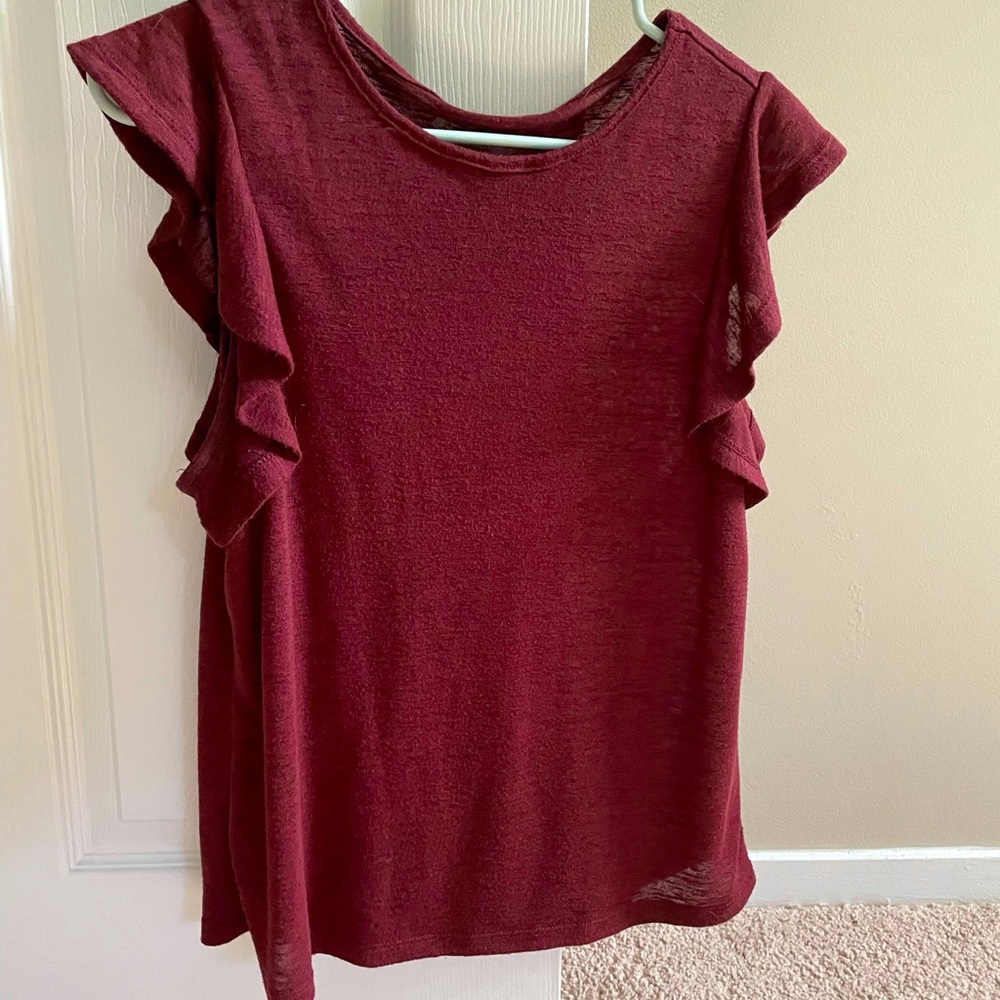 Burgundy A New Day top in Size M